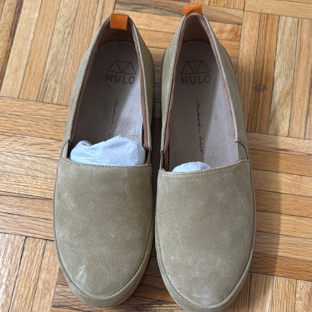 Men’s Tan Suede Slip-On Loafers